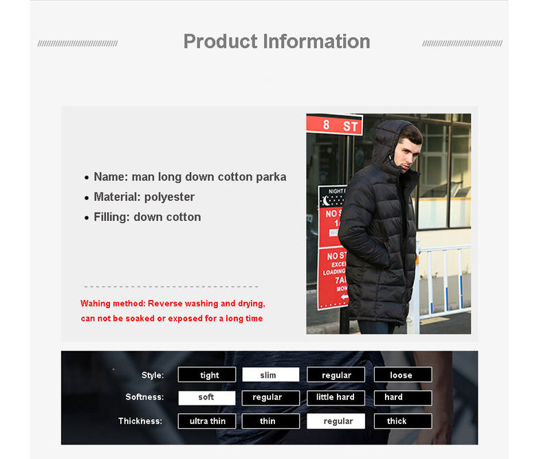 Illustration for article titled 15% off and $5 coupons, best deals on 11.11, Men Winter Long Jacket with Hooded Casual Big Size 3XL Black Down Cotton Long Coat